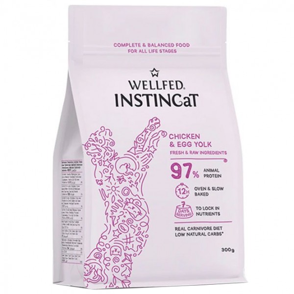 Wellfed Instincat S.O.B. All Life Stages Chicken & Egg Yolk 300gr Super Premium Τροφές 